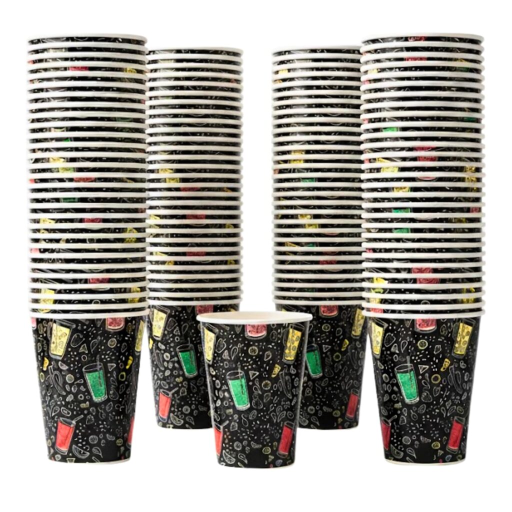 400ml Black Multidesign (Pack of 100)