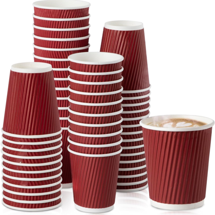 150 ml  Red Ripple Wall Cups (Pack of 100)