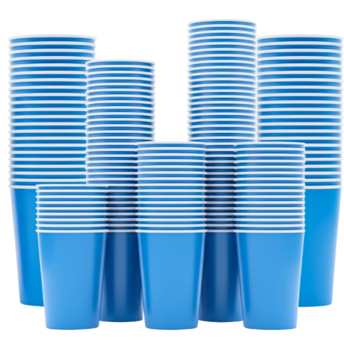250ml Blue Paper Cups (Pack of 100)