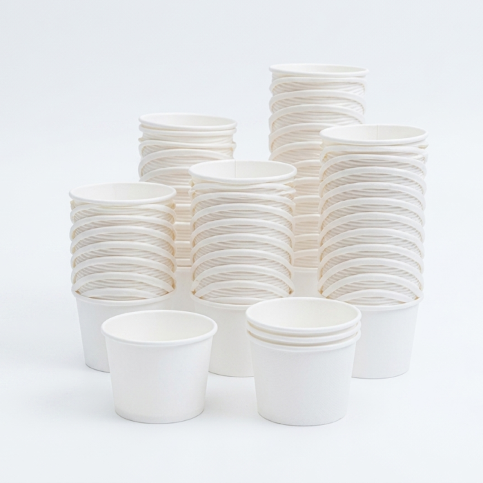 100ml White Paper Cups (Pack of 100)