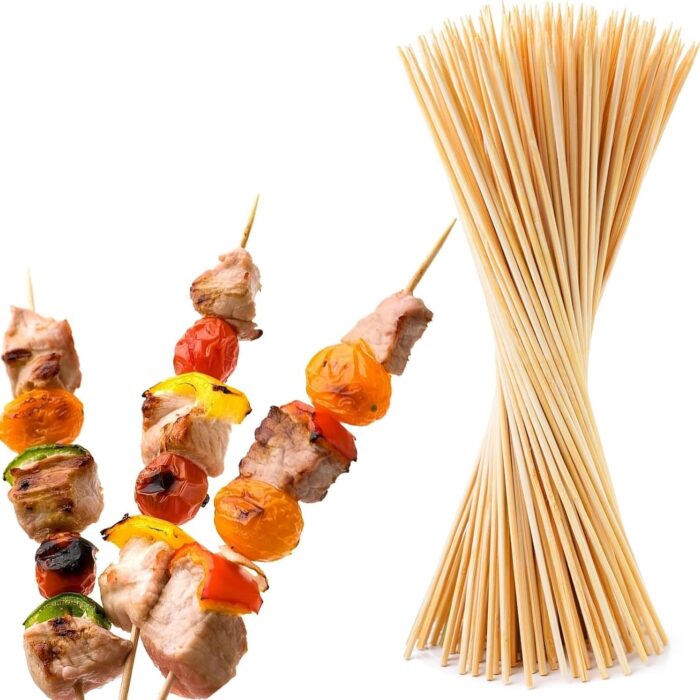 10 Inch Wooden Round Skewers (Pack of 100)